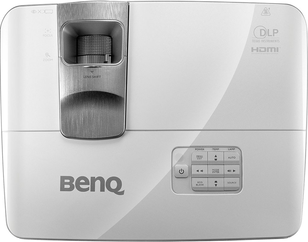 Benq W1070 Projecteur HDMI Blanc vue de dessus