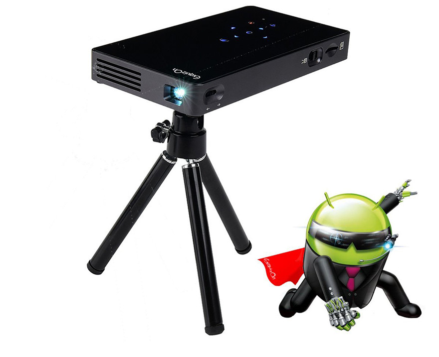 Vidéoprojecteur HD, ExquizOn P8I Mini Vidéoprojecteur DLP Android