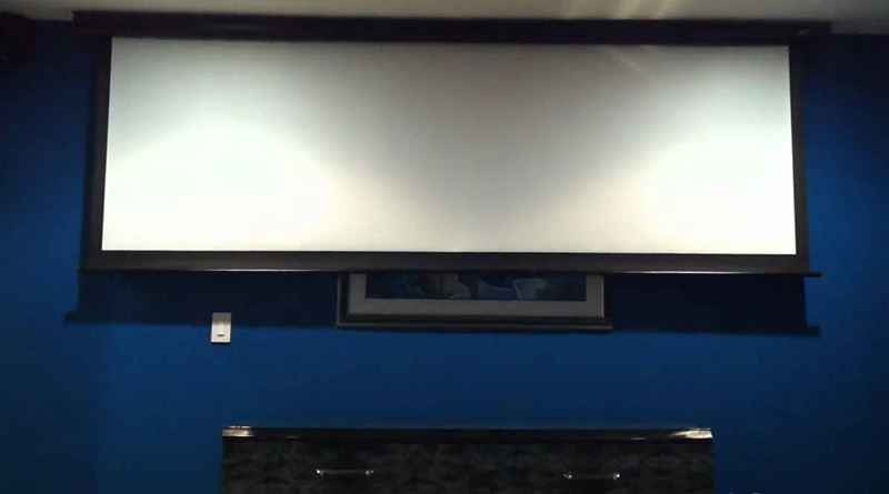 JAGO Jago® Écran de Projection Motorisé 85" 152x152cm Vidéoprojecteur Home Cinéma 