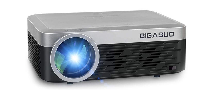 picoprojecteur BIGASUO Mini Vidéoprojecteur 1080P Full HD Projecteur Bluetooth