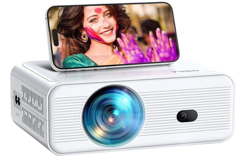 Mini Projecteur Ameela 1080P pour Films mini projecteur avec wifi et