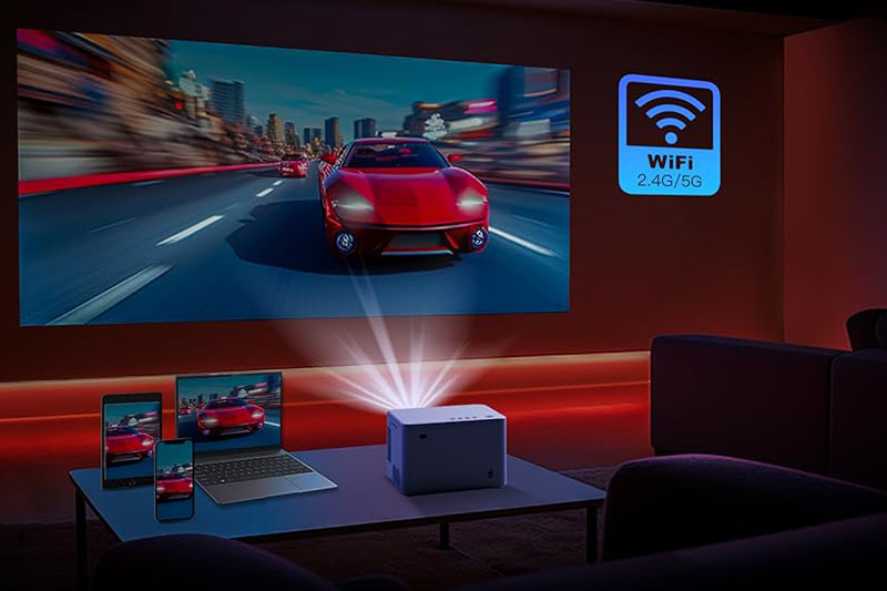Test Projecteur YEMEK AK-63 Meilleur Mini Projecteur 1080P Full HD avec Blu
