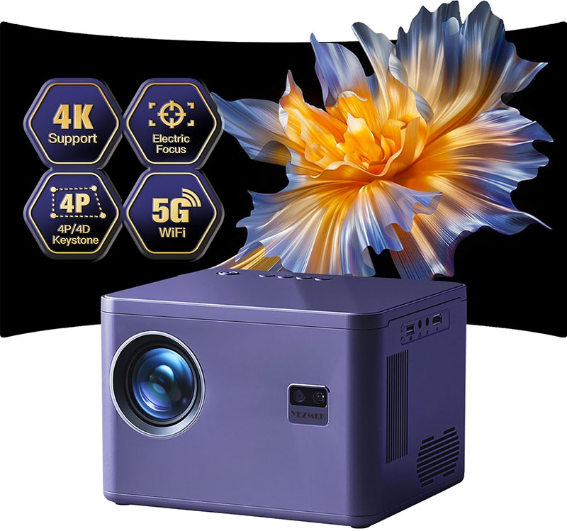 Test et avis Projecteur YEMEK AK-63 Meilleur Mini Projecteur 1080P Full HD