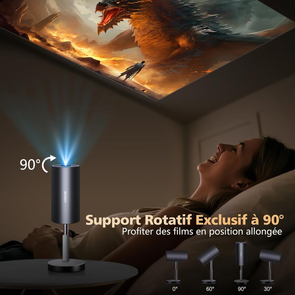 Test et Avis Complet du Vidéoprojecteur Portable 4K VGKE - Test Détaillé et Performances
