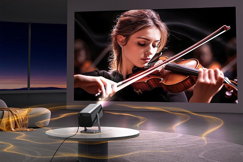 Videoprojecteur 4K iWIMIUS S29 Test Complet 2025 - Netflix Officiel et Support Rotatif 360°