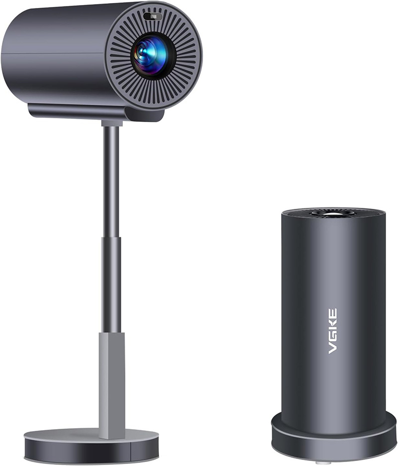 vue de face Test et Avis Complet du Vidéoprojecteur Portable 4K VGKE Le Meilleur Choix 2025