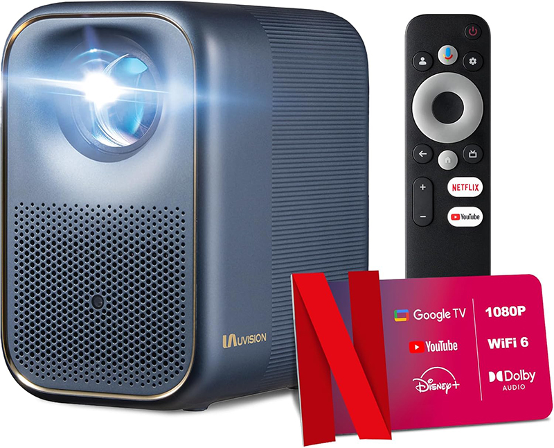 Avant Vidéoprojecteur Intelligent AllPlay Uvision avec Google TV Test Complet