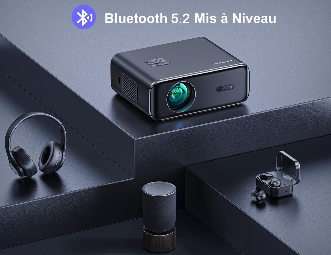 Test Complet du WiMiUS P62 Vidéoprojecteur 4K WiFi Bluetooth - Audio Système Stéréo 20W Impressionnant