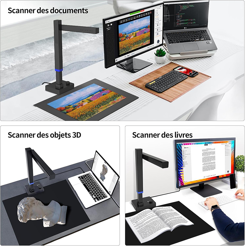 Details Scanner de Livres et de Documents CZUR Shine Ultra Pro 24MP Test et Avis Complet 2025