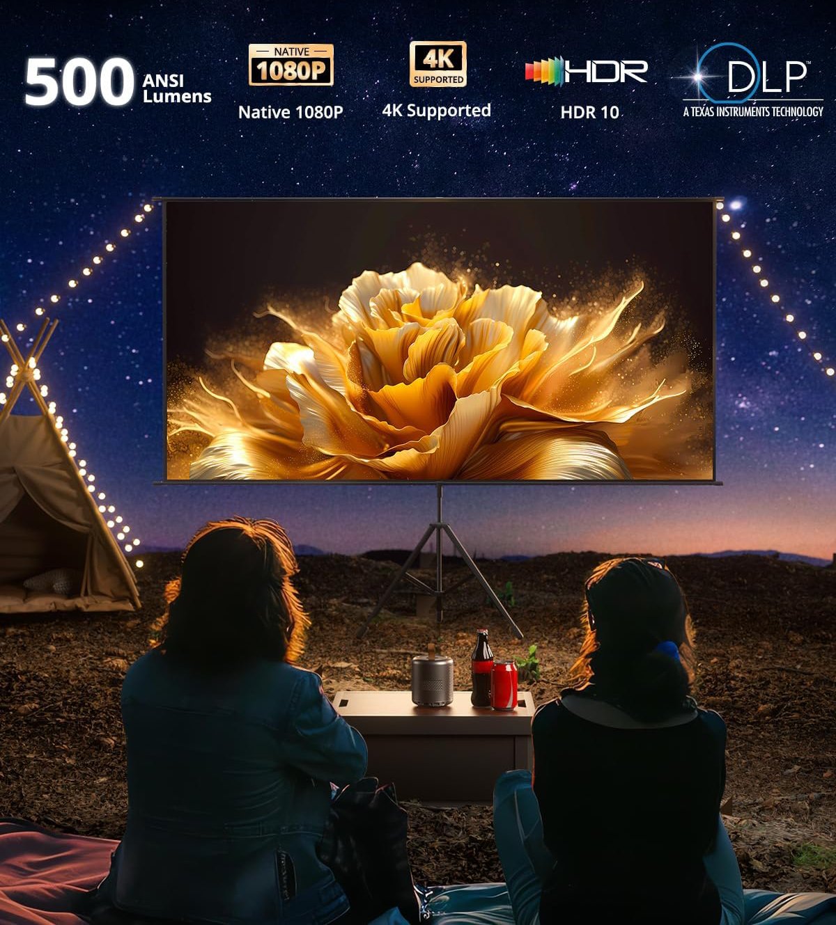 Test COMPLET du Mini Projecteur Portable ETOE Dolphin - Qualité d'Image DLP