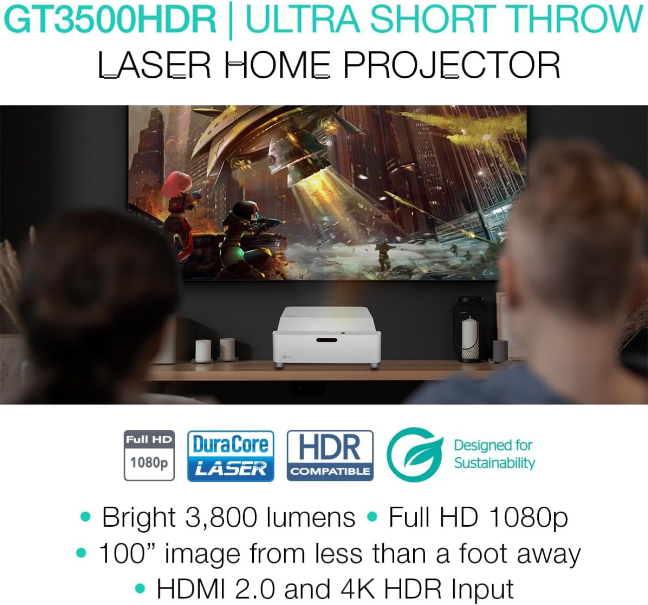 Avis sur le Vidéoprojecteur  GT3500HDR - Qualité d'Image et Performances