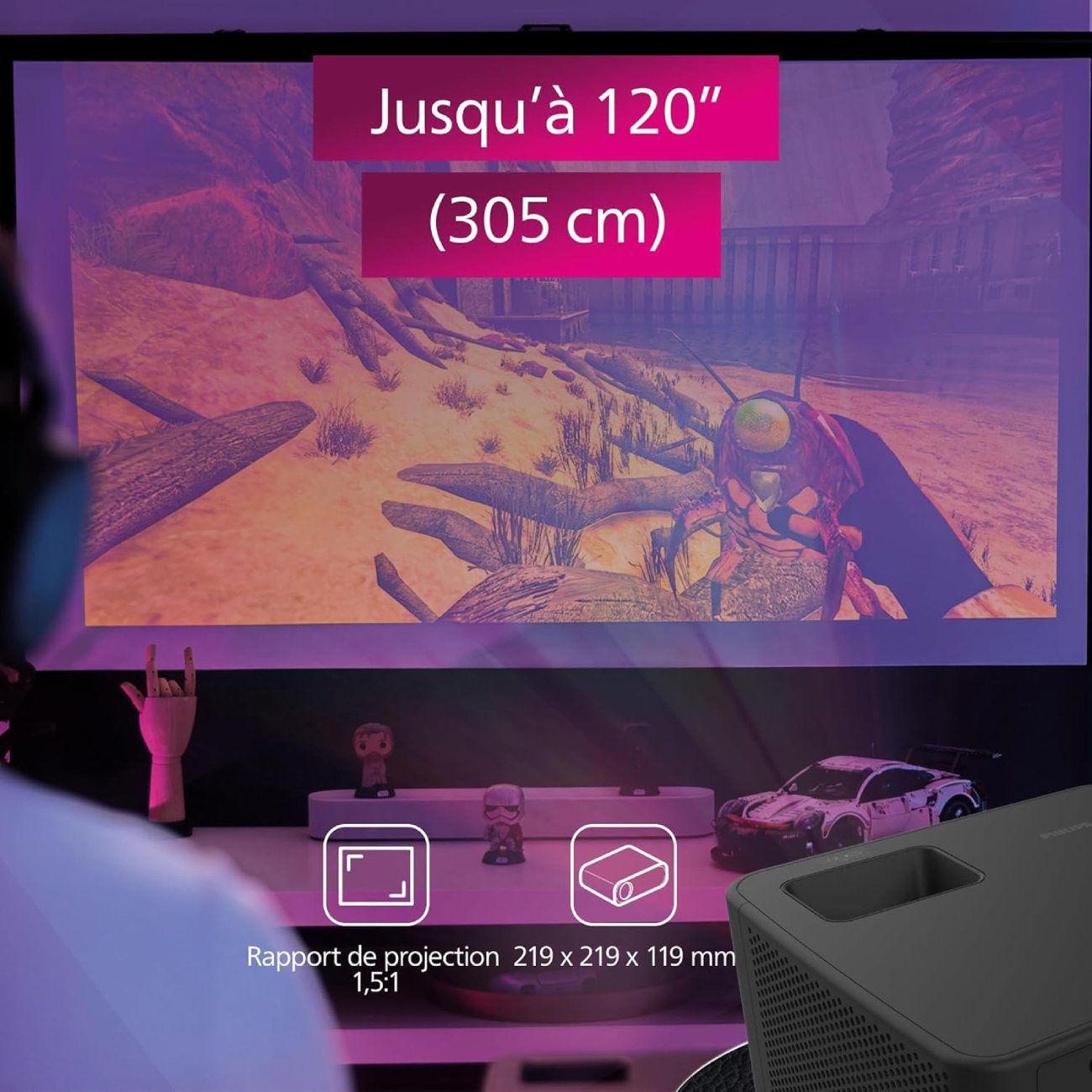 Avis sur le Vidéoprojecteur Gaming 4K Philips GamePix 900 - Qualité d'Image et Performance Gaming