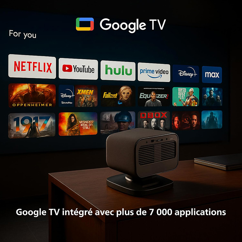 Test Philips NeoPix 450 Smart Le - Vidéoprojecteur Compact avec Google TV Intégrée