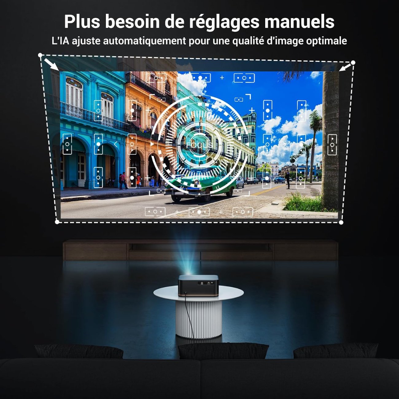 Test du Vidéoprojecteur 4K HAPPRUN JQ820 - Avantages et inconvénients